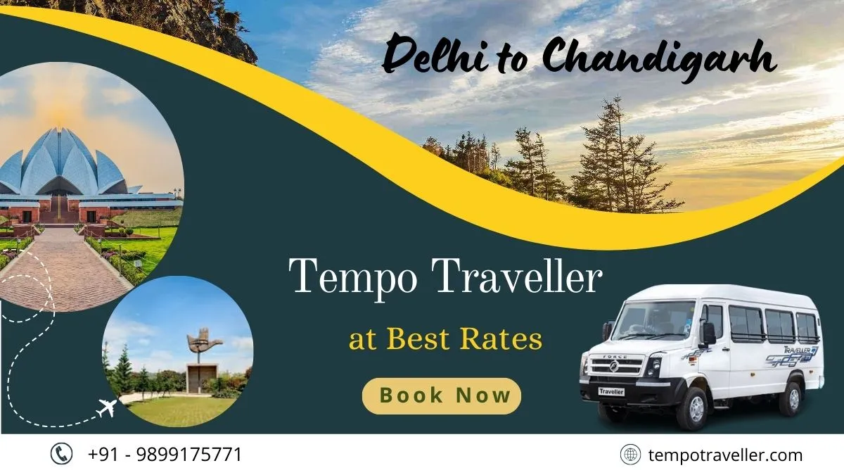 Traveling from Delhi to Chandigarh by Tempo Traveller