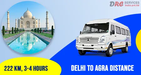 Delhi to Agra Distance