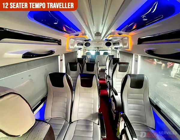 12 Seater Tempo Traveller on Rent